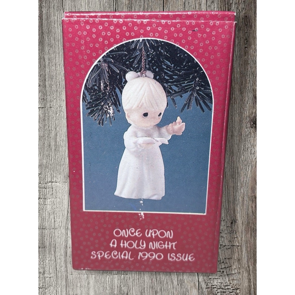 Vintage 1990 Precious Moments Once Upon A Holy Night OrnamentCollectible - Picture 2 of 2